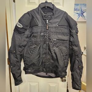 Joe rocket ballistic meteor 4 black motorcycle jacket coat men's size large
